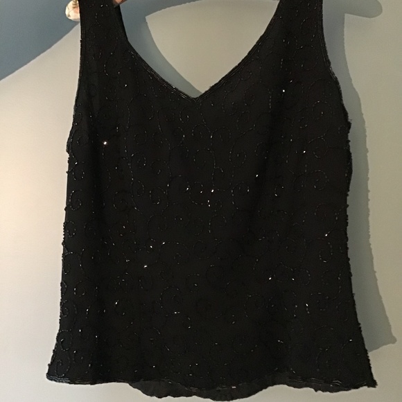 Beaded sleeveless top - Picture 1 of 3